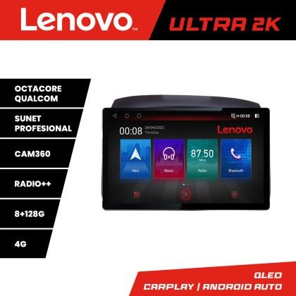 Navigatie HHyundai Elantra 2007-2011 N-2009 ecran 13&quot; 2K 8+128 Android Waze USB Navigatie 4G 360 Toslink Youtube CarStore Technology