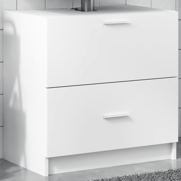 vidaXL Dulap de chiuvetă, alb, 59x37x59 cm, lemn prelucrat