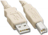Cablu USB 2.0 A la USB B impimanta 1.8m crem Micro Connect Gembird