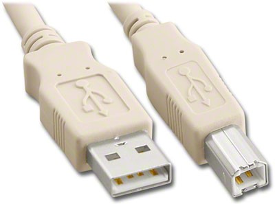 Cablu USB 2.0 A la USB B impimanta 1.8m crem Micro Connect Gembird foto