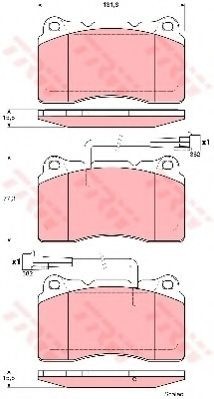 Set placute frana,frana disc ALFA ROMEO GT (937) (2003 - 2010) TRW GDB1603 foto