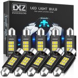 SET 2 BECURI AUTO LED LEDURI SOFIT FESTOON C5W 39 mm 6 SMD CANBUS FARA EROARE, Universal