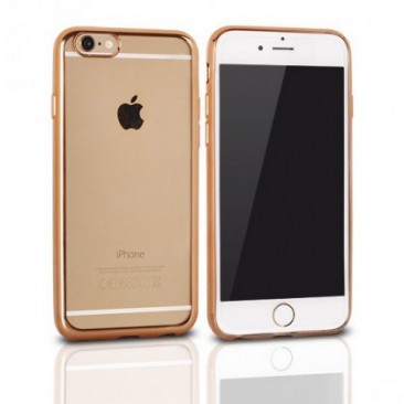 HUSA SILICON CLEAR IPHONE 6 PLUS (5,5) GOLD foto