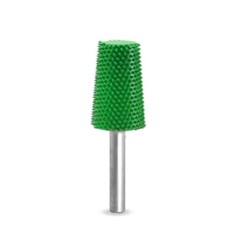 Biax sculptura lemn SABURR Cap conic taiat 19mm 6mm, Granulatie Saburr ASPRA - VERDE