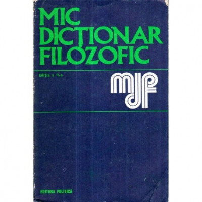 colectiv - Mic dictionar filozofic - 106061 foto