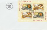 Romania 2005 - FDC Europa 2005 - Gastronomie (bloc de 4 timbre), LP 1683 a