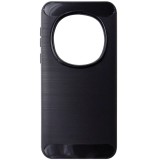 Husa tip capac spate Carbon silicon neagra pentru Honor Magic7 Pro