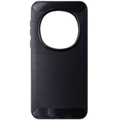 Husa tip capac spate Carbon silicon neagra pentru Honor Magic7 Pro foto