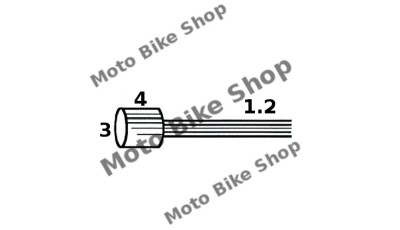 MBS Cablu acceleratie ciclomotor 130cm (punga 10 buc.-pret/1buc.), Cod Produs: 163510031RM foto