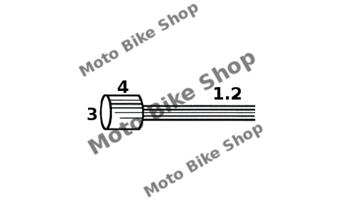 MBS Cablu acceleratie ciclomotor 130cm (punga 10 buc.-pret/1buc.), Cod Produs: 163510031RM