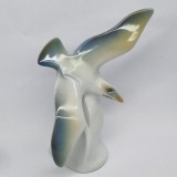 Bibelou portelan romanesc vechi, vintage - Pasare, pescarus