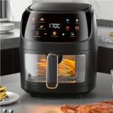 Friteuza fara Ulei Air Fryer tip cuptor electric, 10 L, Display Digital, Functie de Coacere