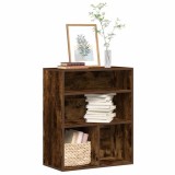 VidaXL Bibliotecă, stejar fumuriu, 60x30x71,5 cm, lemn prelucrat