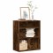 Gossi biblioteca, stejar fumuriu, 60x30x71,5 cm, lemn prelucrat