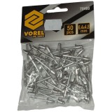 Vorel 70480 - Nituri pop cu cap bombat 4.8x6.4 mm 50 bucati