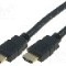 Cablu HDMI - HDMI, din ambele par&amp;#355;i, HDMI mufa, 1.8m, negru, VCOM - CG511-018-PB