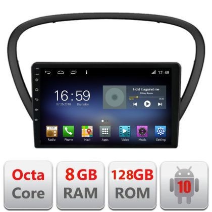 Navigatie Peugeot 607 Android radio gps internet Octa Core 8+128 LTE Kit-607+EDT-E609 CarStore Technology
