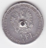AUSTRIA UNGARIA &frac14; Florin - Francis Joseph I Big FL 1860 B