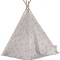 Cort de joaca Tipi cu cadru de lemn, flamingo