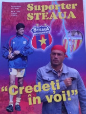 Revista fotbal - &amp;quot;Suporter STEAUA&amp;quot; (Nr.5/2005)-poster STEAUA Bucuresti foto