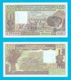 Senegal (p#706K) 500 Francs 1989 UNC &#039;Africa de Vest&#039; serie: K 570435