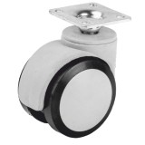 Cumpara ieftin Roata pentru mobila, gri, cu rulment, &Oslash; 50 mm, placa 38 x 38 mm