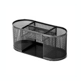 Suport pentru accesorii de birou metalic mesh Forpus 30569 negru