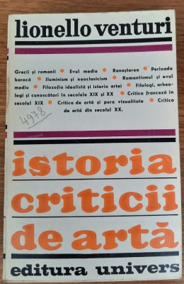 Istoria criticii de artă, Lionello Venturi foto