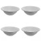 Set boluri, 4 piese, 1.65 L, Portelan, Alb model