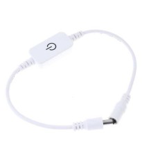 Intrerupator TOUCH atingere 12V/3A montaj pe fir mufa mama / tata CB 5.5x2.1 mm foto