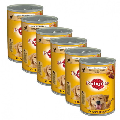 Pedigree conservă cu pui și morcovi 6 x 1200 g foto