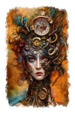 Sticker decorativ Cyborg, Maro, 85 cm, 11334ST foto
