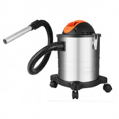 Aspirator de cenusa Muhler MC-1519SR, Industrial, Pentru deseuri mari, Filtru HEPA, 15L, Inox, 800 W, Gri/Negru foto