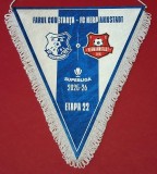 Fanion de protocol-oficial - meci fotbal FARUL CONSTANTA - FC HERMANNSTADT (sezonul 2025-2026 - etapa 22)