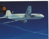 CPI B 11148 CARTE POSTALA - AVION. LUFTHANSA McDonnell Douglas DC10, IN ZBOR
