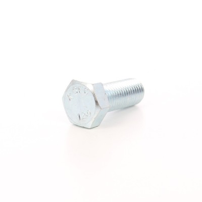 Surub cu cap hexagonal, filetat complet, otel, zincat alb, M20 x 60 mm foto