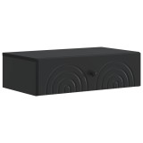 vidaXL Masă laterală montată pe perete Negru 59 x 34,5 x 17 cm 898146
