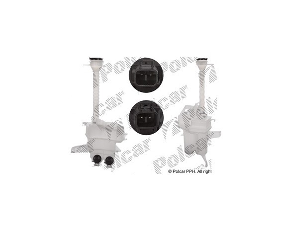 Rezervor spalator parbriz Toyota Rav4 (Xa30), 01.2006-01.2013, cu capac, cu 2 pompe spalator