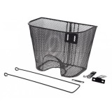 Cos biciclete pe fata cu sistem de montaj cu loc de far, culoare negru Cod:AWR1963