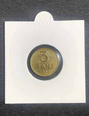 Moneda 3 bani 1952 RPR foto