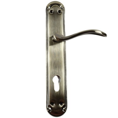 Maner usa interior, cu sild, Gato Petra, pentru cilindru, zamac, bronz antic, 90 mm foto