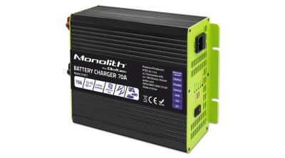 &amp;Icirc;ncărcător Qoltec Smart Monolith pentru baterii LiFePO4 AGM GEL SLA | 70A | 12V | &amp;Icirc;ncărcare rapidă foto