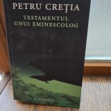 Testamentul unui etimolog - Petru Cretia