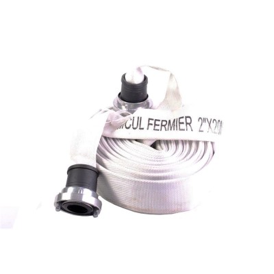 Furtun tip pompieri, 2 toli, tip C, 20m, cu racorduri, 13 bari, Micul Fermier, GF-0290 foto