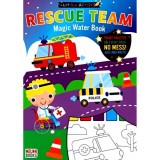 Little Artists: Rescue Team - Carte activitati cu 12 postere de pictat, acuarele magice, fara murdarie, pentru copii 9-12 ani