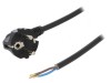 Cablu electric PVC 3x1.5mm&sup2; 4m negru 16A 250V