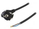 Cablu electric PVC 3x1.5mm&sup2; 4m negru 16A 250V