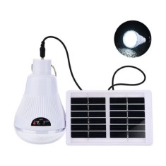Lampa solara cu baterie si panou solar, Alb