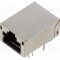 Conector RJ45 soclu PIN 8 ecranat cu diodă LED THT ADAM TECH