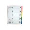 Separatoare din Plastic EVOffice, 5 Culori/Set, Format A4, Despartitoare din Plastic, Separatoare Bibliorafturi &ndash; Index din Plastic